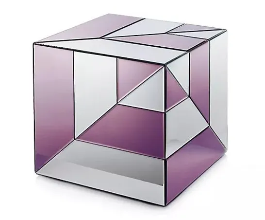 JM BY JULIEN MACDONALD TWO TONED CUBE PLUM AND SILVER