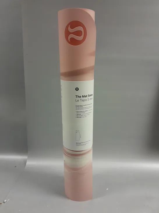 BOXED LULULEMON THE MAT YOGA MAT - 5MM PINK PASTEL 