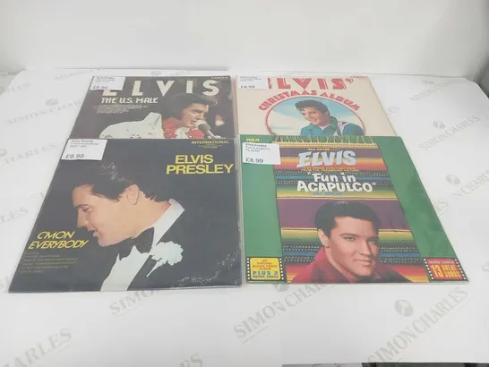 ELVIS PRESLEY VINYL RECORD COLLECTION. APPROXIMATELY 42 VINYL LPS AND BOX SETS.  AN IMPRESSIVE COLLECTION.