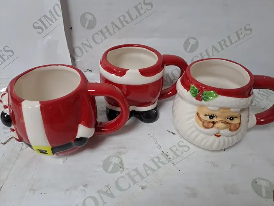 3X SANTA CUPS 