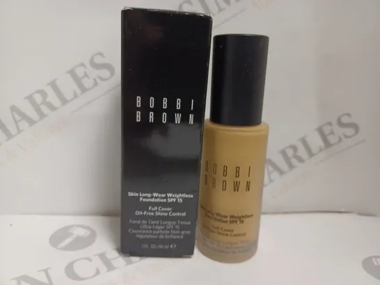 BOXED BOBBI BROWN SKIN LONG WEAR WEIGHTLESS FOUNDATION SPF15 - W-054 NATURAL TAN