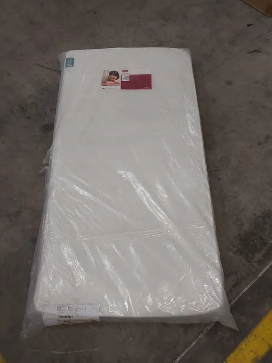 QUALITY BAGGED EAST COAST SPRING COT MATTRESS // SIZE: 140cm L X 70cm W X 10cm D