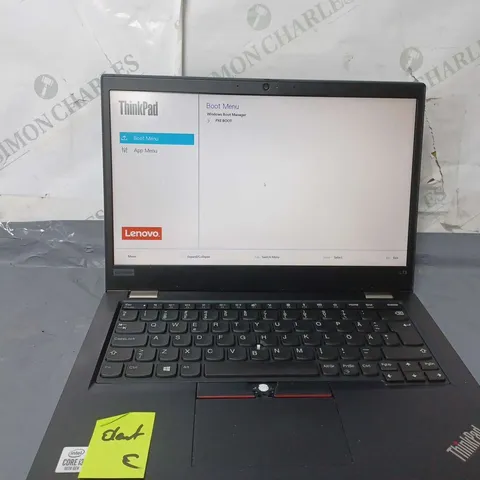 LENOVO	THINKPAD L13 13 INCH I3-10110U 2.10GHZ