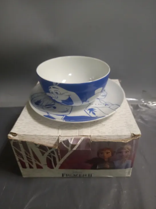 DISNEY FROZEN II BREAKFAST BOWL AND PLATE