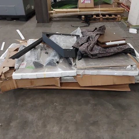 PALLET OF ASSORTED FURNITURE PARTS