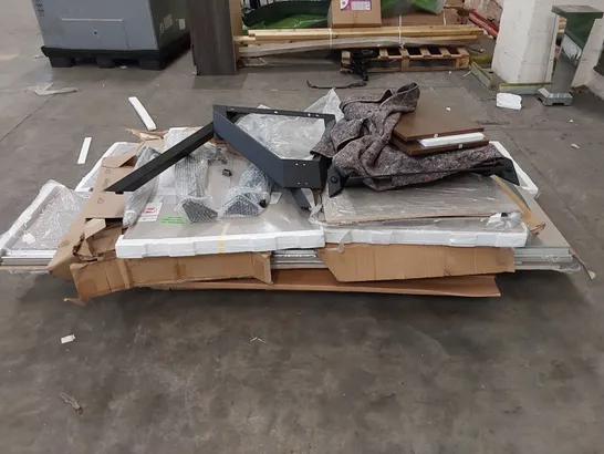 PALLET OF ASSORTED FURNITURE PARTS