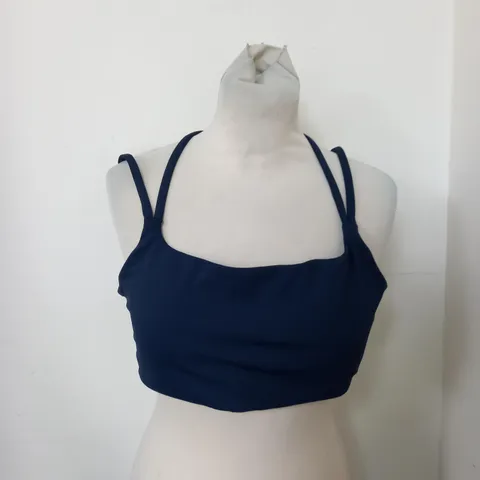 XL COTTON BODY NAVY SPORTS BRA 