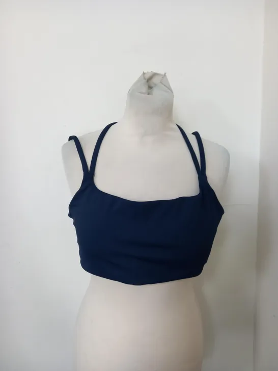 XL COTTON BODY NAVY SPORTS BRA 