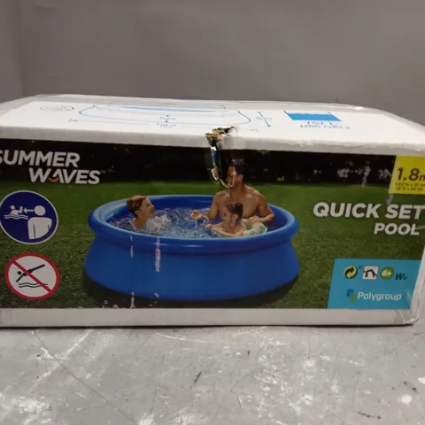 6FT SUMMER WAVES QUICK SET RING POOL 