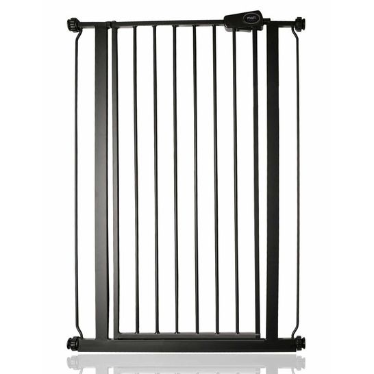 BOXED ALL SAFETY CHILD AND PET GATE - BLACK/SLATE GREY (69CM - 75CM)