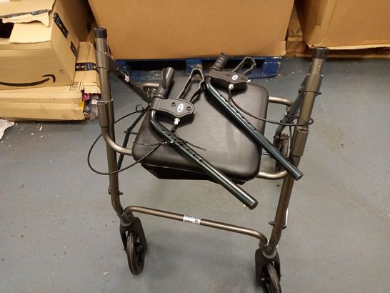 DAYS FOLADABLE BLACK ROLLATOR WITH STORAGE 