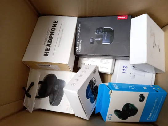 APPROXIMATELY 12 ASSORTED WIRELESS EARBUDS AND EARPHONES TO INCLUDE BOXED BLUEDIO HI, ORDTOP I13, CEPPEKYY H03 ETX. 