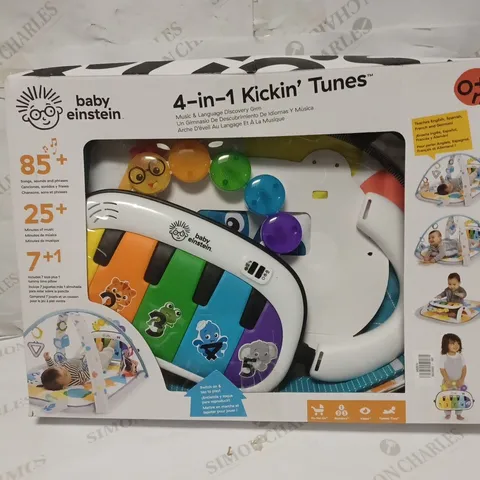 BOXED BABY EINSTEIN 4-IN-1 KICKIN' TUNES AND LANGUAGE DISCOVERY PLAY GYM