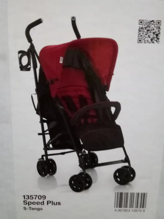 BOXED HAUCK SPEED PLUS PRAM - RED 