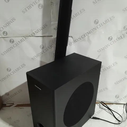BOXED HISENSE SOUND BAR AND SUBWOOFER (HS218) / COLLECTION ONLY 