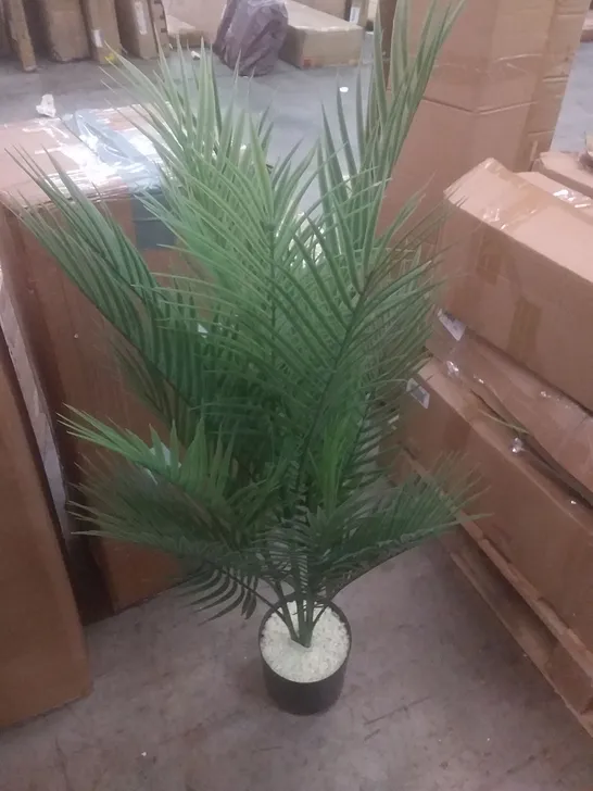 BOXED FLOURESCENT ARTIFICIAL PALM PLANTS