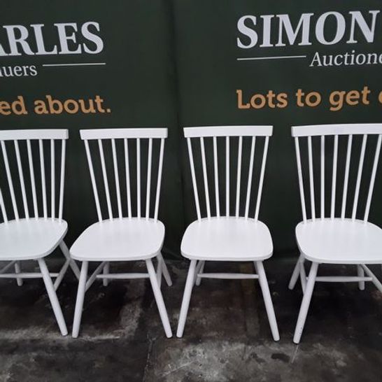 BOXED PAIR OF PENDLE WHITE DINING CHAIRS (1 BOX)