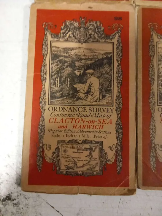 APPROXIMATELY TWENTY FOUR ASSORTED 1919 ORDANANCE SURVEY MAPS OF BRITAIN