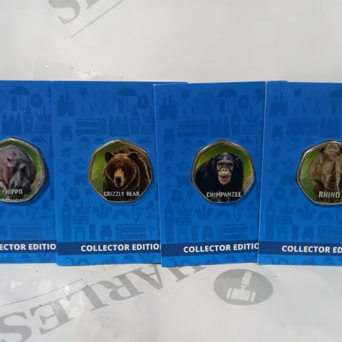 WESTMINSTER COLLECTOR EDITION SET OF 4 COMMEMORATIVE ANIMAL COINS