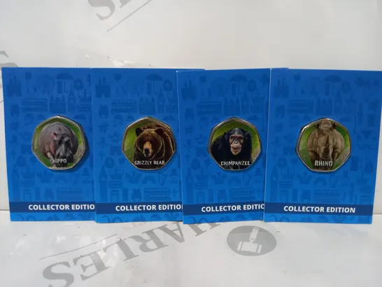 WESTMINSTER COLLECTOR EDITION SET OF 4 COMMEMORATIVE ANIMAL COINS