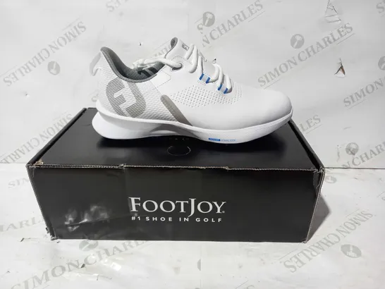 BOXED PAIR OF FOOTJOY FUEL SHOES IN WHITE UK SIZE 7