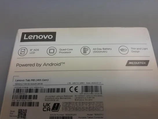 SEALED LENOVO TAB M8 4TH GEN TABLET - TB300XU