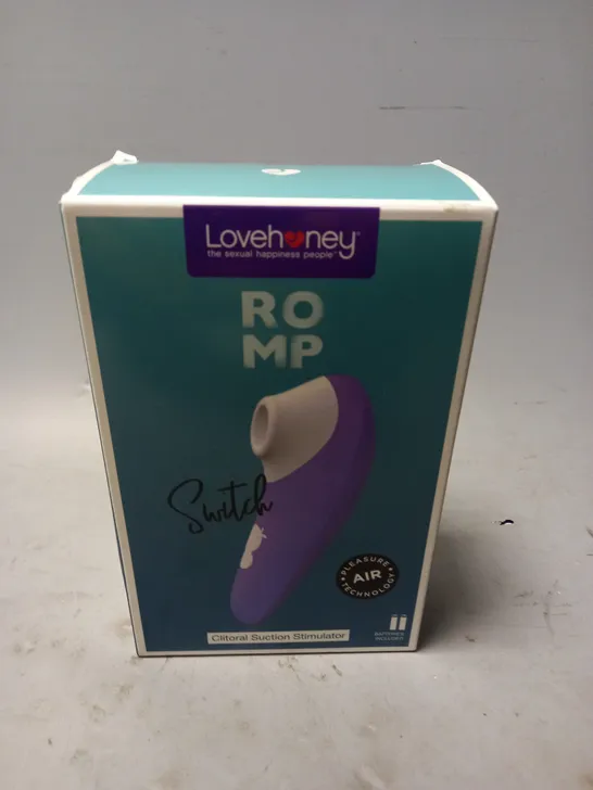 BOXED AND SEALED ROMP SWITCH CLITORAL SUCTION STIMULATOR