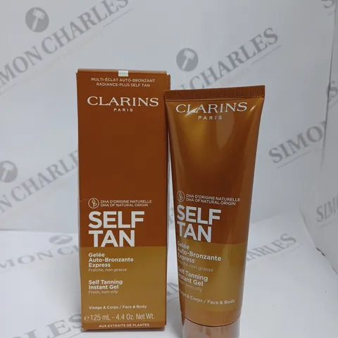 BOXED CLARINS SELF TANNING INSTANT GEL 125ML