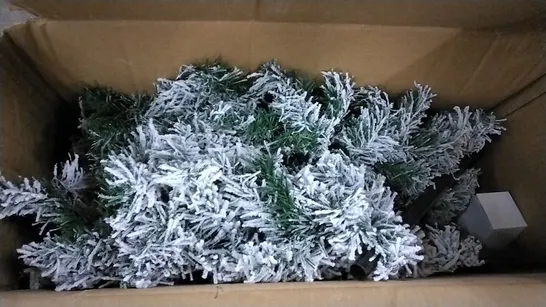 BOXED 6' H SNOW FLOCKED ARTIFICIAL CHRISTMAS TREE 