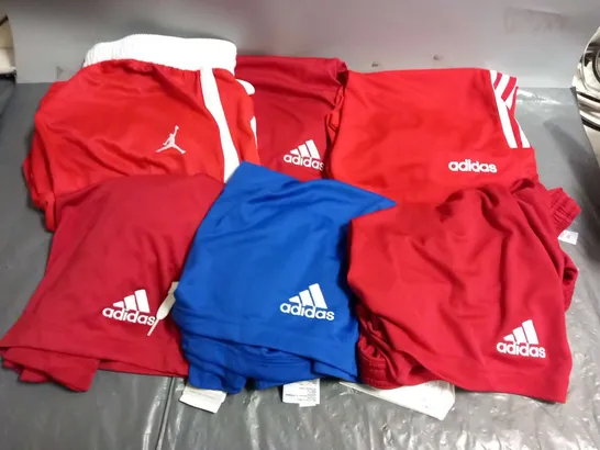 EIGHT PAIRS OF ASSORTED ADIDAS AND NIKE SHORTS IN ASSORTED SIZES