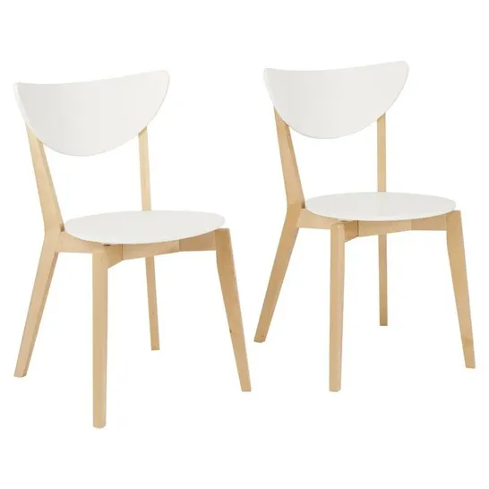 BOXED SET OF 2 OKE SIDE CHAIRS 