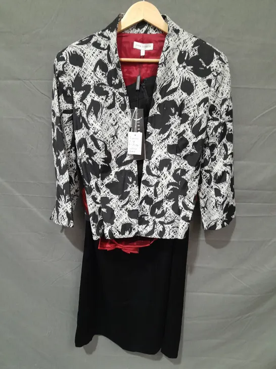 JOHN CHARLES DRESS AND JACKET SET IN BLACK - 18