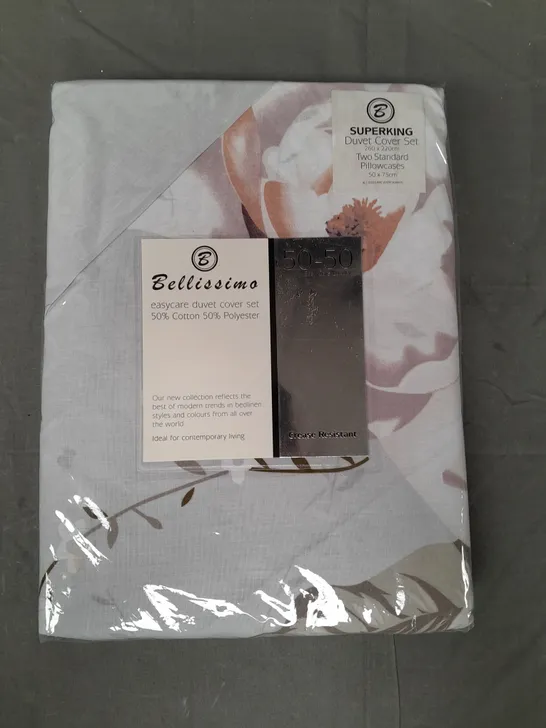 BELLISSIMO SUPERKING DUVET COVER SET