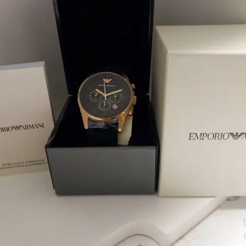 BOXED EMPORIO ARMANI AR5909 WRIST WATCH