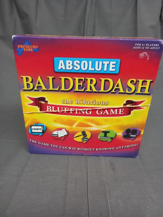 ABSOLUTE BALDERDASH BLUFFING GAME 