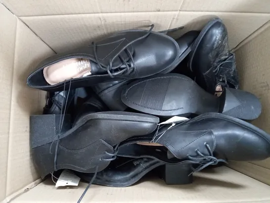 APPROXIMATELY 9 GEORGE FABULOUS FOOTWEAR FORMAL SHOES IN BLACK SIZE 6 