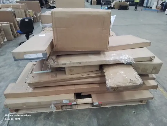 A PALLET OF VARIOUS FURNITURE PARTS 