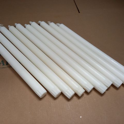 LOT OF 10 35CM CANDLES
