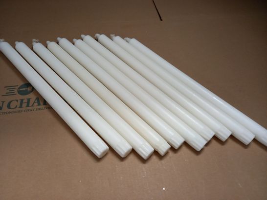 LOT OF 10 35CM CANDLES