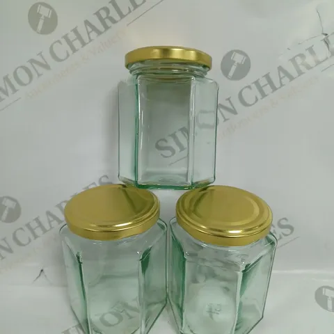BOXED NUTLEYS KITCHEN GARDEN SET OF 12 GLASS JARS