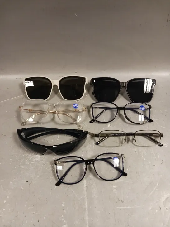 APPROXIMATELY 20 ASSORTED GLASSES/SUNGLASSES IN VARIOUS DESIGNS 