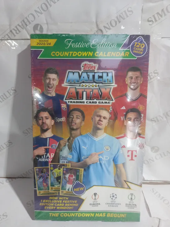 SEALED TOPPS MATCH ATTAX TRADING CARD GAME COUNTDOWN CALENDAR