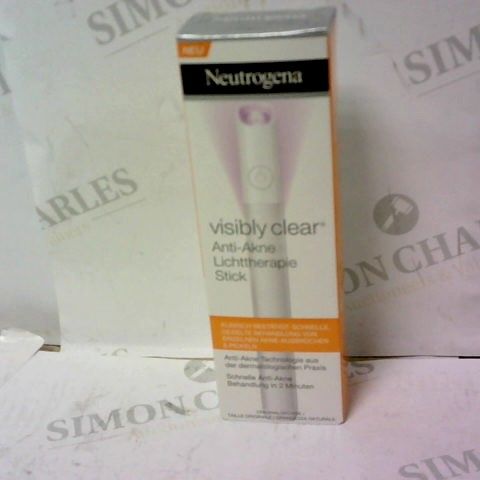 4 BOXED NEUTROGENA VISIBLY CLEAR ANTI ACNE LIGHT THERAPY STICK / PEN