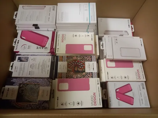 LOT OF APPROXIMATELY 120 BRAND NEW TECH21 MOBILE PHONE CASES 