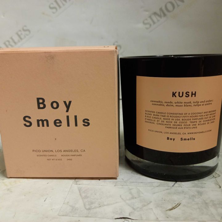 BOY SMELLS KUSH CANDLE 240G 3833934-Simon Charles Auctioneers