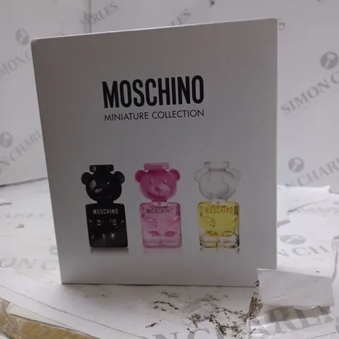 BOXED AND SEALED MOSCHINO MINIATURE COLLECTION
