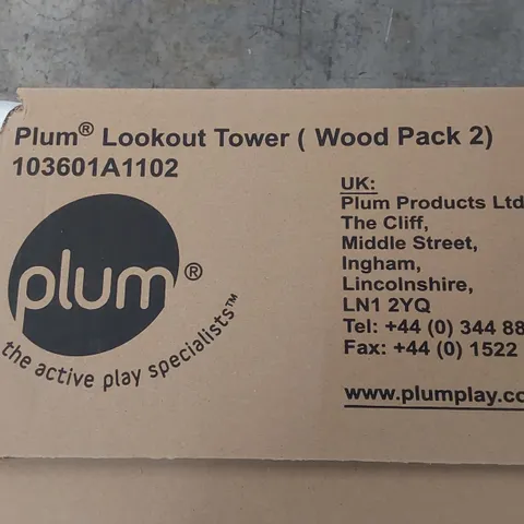 BOXED PLUM LOOKOUT TOWER - WOOD PACK 2. (INCOMPLETE, ONE BOX ONLY)
