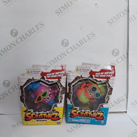 SET OF 2 SPIN MASTER SCRITTERZ TO INCLUDE - FRUMPS & BONOBOZ