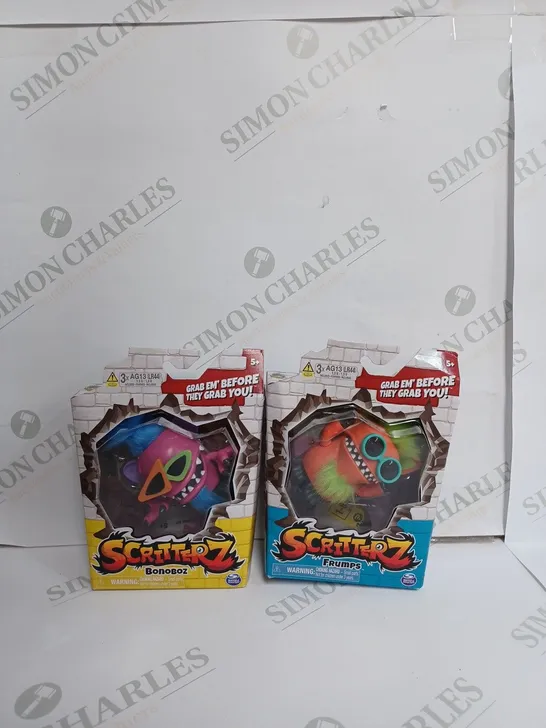 SET OF 2 SPIN MASTER SCRITTERZ TO INCLUDE - FRUMPS & BONOBOZ