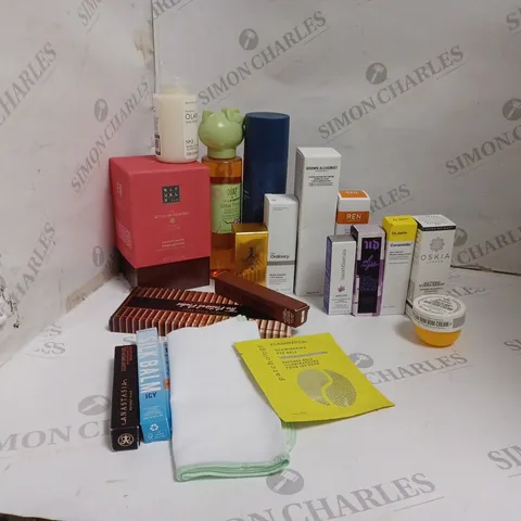 BOX OF ASSORTED BEAUTY PRODUCTS TO INCLUDE PACO RABANNE, RITUALS, PIXI ETC 